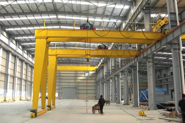 double girder semi gantry crane manufactu