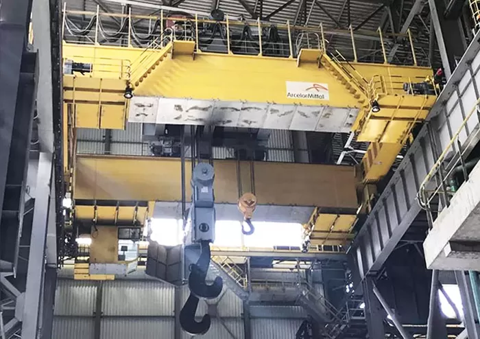 Steel mill cranes we design and build for ArcelorMittal