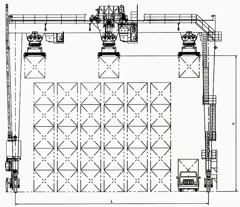 rtg cranes drawing