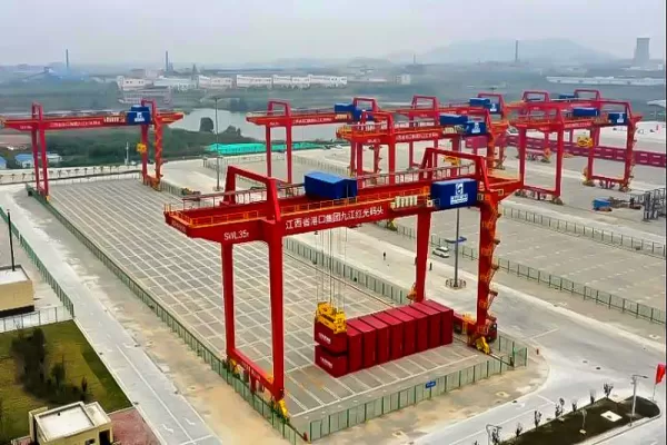 rail mounted gantry cranes for intelligent container yard