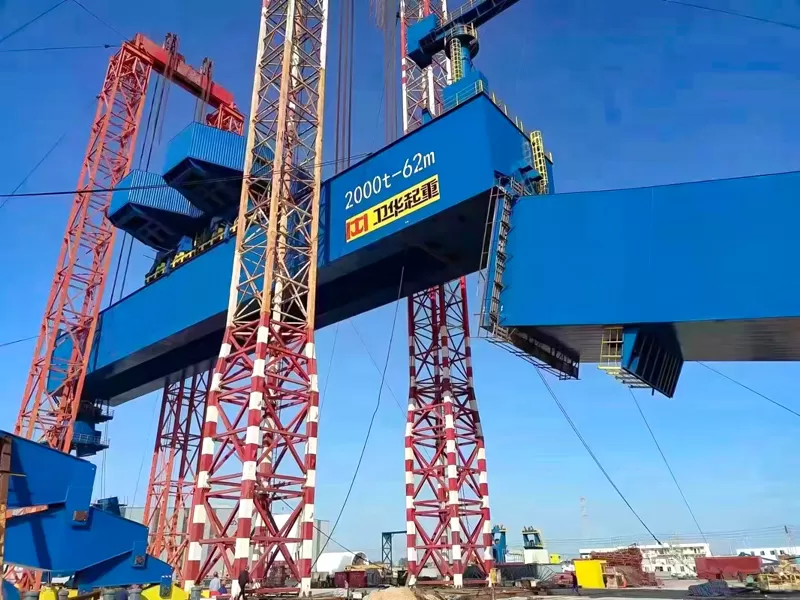 2000t gantry crane erection