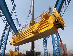300t metallurgy overhead crane erection