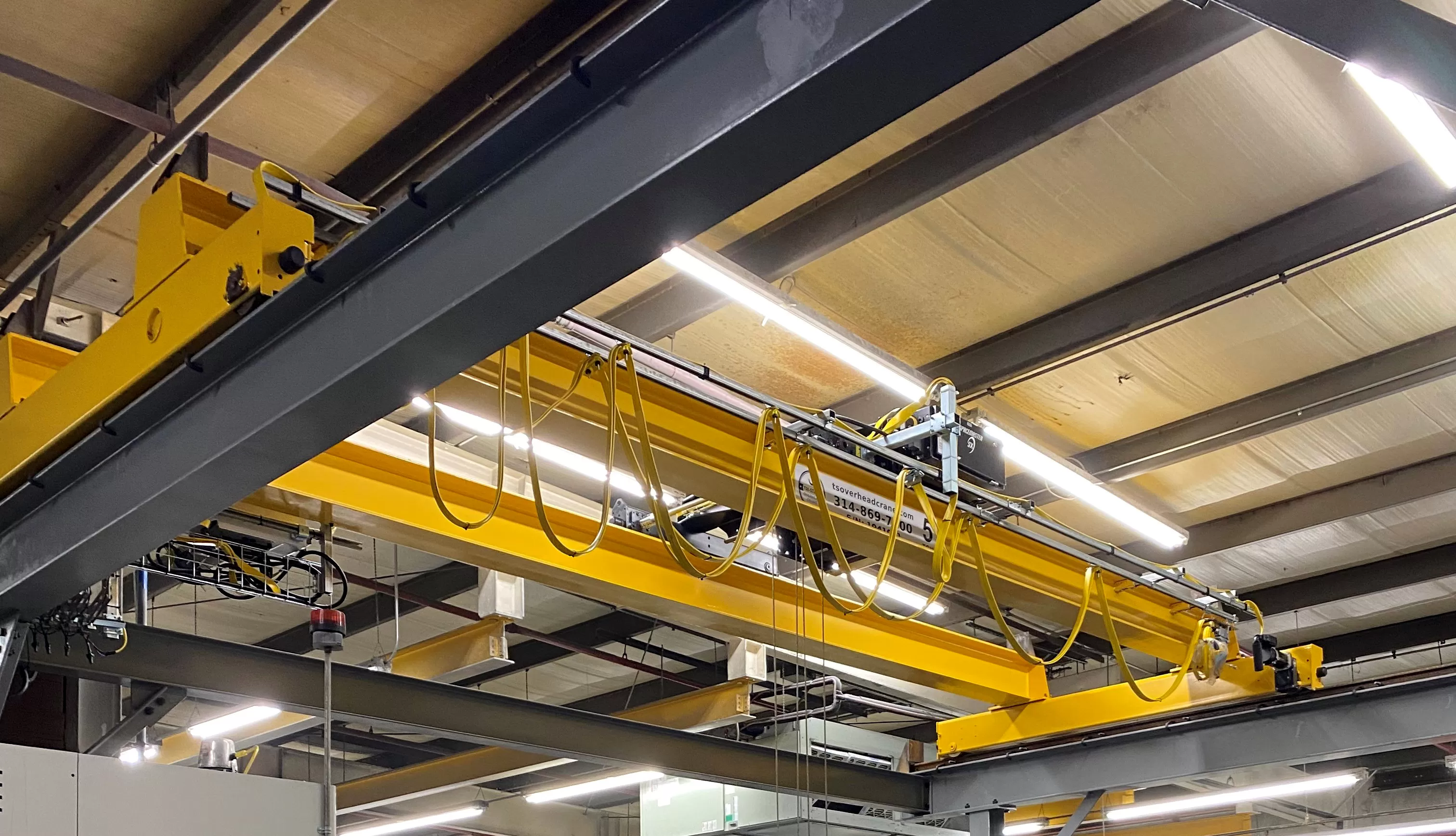 5 ton double girder top running overhead bridge crane