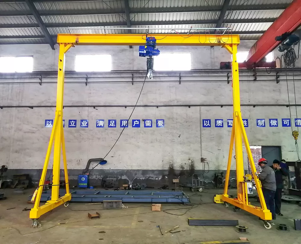 5 tons portable mobile gantry crane