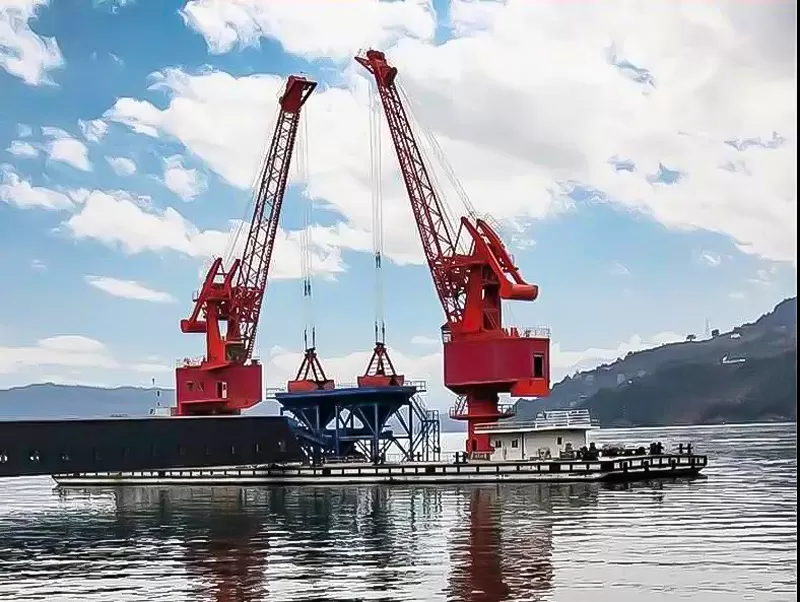 900t ship loader crane floating portal crane