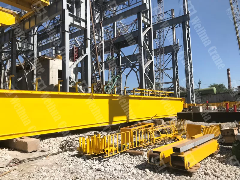 crane installation steel plant