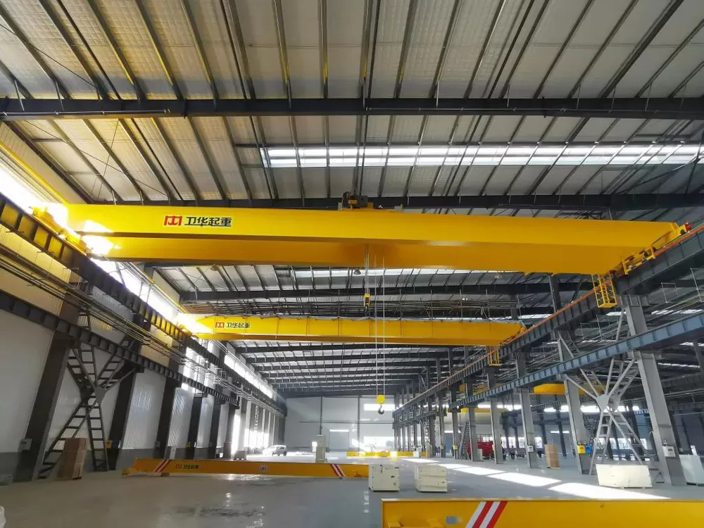 Double girder overhead crane at weihua workplant