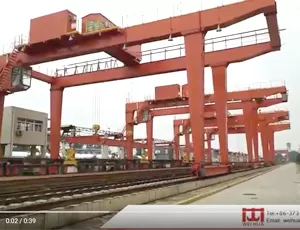 gantry crane rail track handling