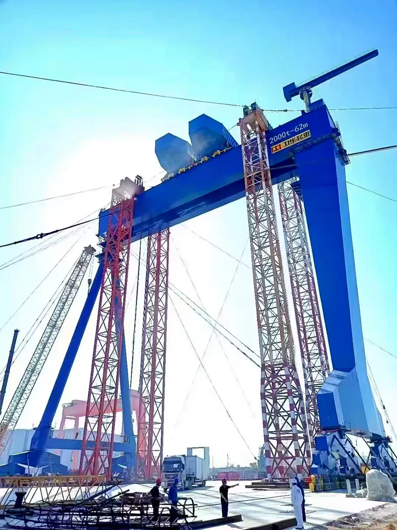 weihua 2000t gantry crane installation